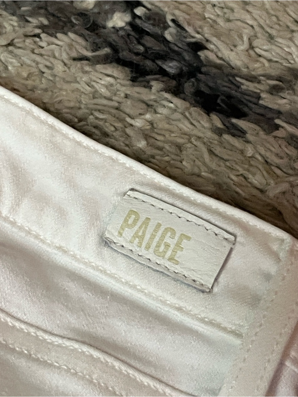 NWOT PAIGE Kylie Crop White Raw Hem Skinny Jeans Size 25 - Picture 9 of 10